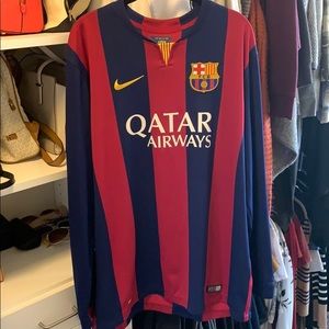 Men’s Nike FCB Barcelona Long Sleeve Soccer Jersey